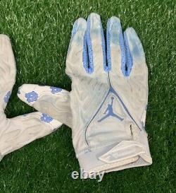 Nike Jordan UNC Tarheels Team Issued Superbad 6.0 Football Gloves 4XL Used #114
