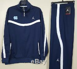 Nike Jordan Unc Tarheels Basketball Suit Jacket + Pants Navy Blue Rare (large)