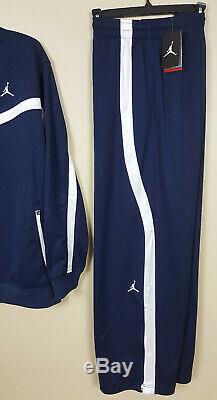 Nike Jordan Unc Tarheels Basketball Suit Jacket + Pants Navy Blue Rare (large)