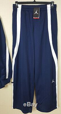 Nike Jordan Unc Tarheels Basketball Suit Jacket + Pants Navy Blue Rare (large)