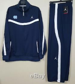 Nike Jordan Unc Tarheels Basketball Suit Jacket + Pants Navy Blue Rare (large)