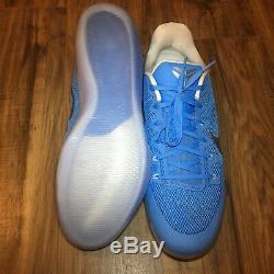 Nike Kobe XI 11 TB Promo UNC Carolina Blue Tar Heels Shoes 856485-443 Sz 15 Rare