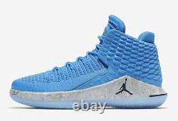 Nike Men's Air Jordan 32 XXXII UNC Tar Heels Blue AA1253-406 Size 17 US