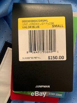 Nike Mens Michael Jordan UNC Carolina Tar Heels Authentic Jersey Small NWT $150