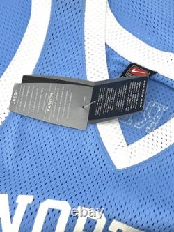 Nike Michael Jordan #23 UNC Tar Heels Authentic Blue Jersey Vintage Size 46 New