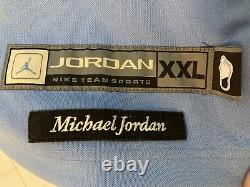 Nike Michael Jordan North Carolina Authentic Blue Jersey Sz XXL UNC Tarheels
