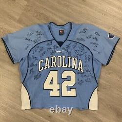 Nike North Carolina UNC Tar Heels Game Used Lacrosse Jersey Autographed 2009