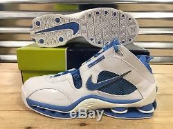 Nike Shox Elite UNC Tar Heels 2004 White University Blue SZ 11.5 (309182-143)