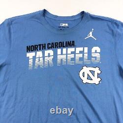 Nike Tee Shirt Mens XL UNC Tar Heels Jordan Player Issued #1 Brown Team Carolina