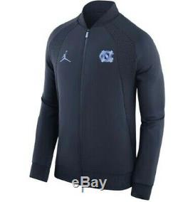 Nike UNC Tar Heels AJ1 Wings Jordan Blue Valor Navy Jacket S XL Mens