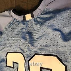 Nike UNC Tarheels mens player issue football jersey SZ 46 baby blue ACC ON FIELD