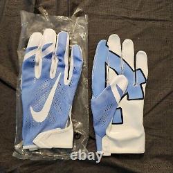 Nike Vapor Knit UNC Tar Heels PE Football Gloves Mens Size 4XL New