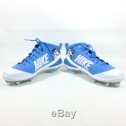 Nike Zoom Trout 4 North Carolina Tar Heels UNC PE Metal Baseball Cleats Size 14