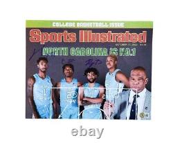 North Carolina TarHeels Team Signed Photo Bacot, RJ Davis, Love & Black Auto UNC