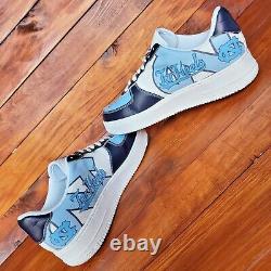 North Carolina Tar Heels AF1 UNC Custom Shoes Sneakers NCAA Sz 9/9.5