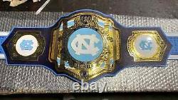 North Carolina Tar Heels Championship Belt Replica Title Adult Size 2mm Zinc New