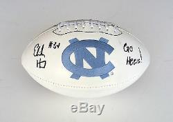North Carolina Tar Heels ELIJAH HOOD Signed Autographed Logo Football COA! UNC