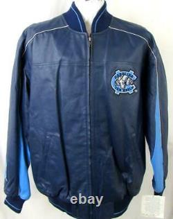 North Carolina Tar Heels Men Medium or Large Full Zip All Leather Jacket UNC 4