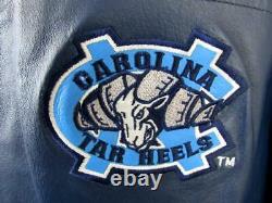 North Carolina Tar Heels Men Medium or Large Full Zip All Leather Jacket UNC 4