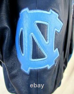 North Carolina Tar Heels Men Medium or Large Full Zip All Leather Jacket UNC 4
