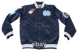 North Carolina Tar Heels Mens Sizes Mitchell & Ness Heavy Satin Snap Jacket $175