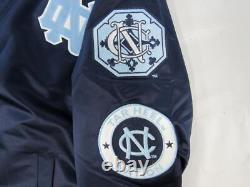 North Carolina Tar Heels Mens Sizes Mitchell & Ness Heavy Satin Snap Jacket $175