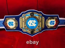 North Carolina Tar Heels NCAA Legacy Title Championship Belt Adult Size 2mm Zinc