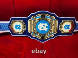 North Carolina Tar Heels NCAA Legacy Title Championship Belt Adult Size 2mm Zinc