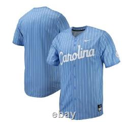 North Carolina Tar Heels Nike Blue NIL Full-Button Official NCAA Baseball Jersey