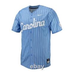 North Carolina Tar Heels Nike Blue NIL Full-Button Official NCAA Baseball Jersey