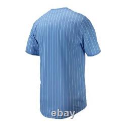 North Carolina Tar Heels Nike Blue NIL Full-Button Official NCAA Baseball Jersey