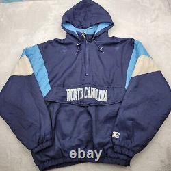 North Carolina Tar Heels Starter Jacket XL Men Vintage Pullover Coat Ram Rameses