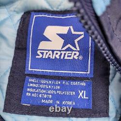 North Carolina Tar Heels Starter Jacket XL Men Vintage Pullover Coat Ram Rameses