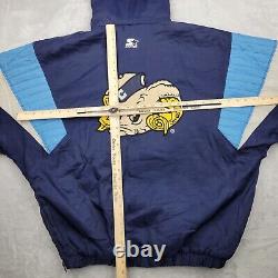 North Carolina Tar Heels Starter Jacket XL Men Vintage Pullover Coat Ram Rameses