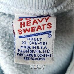 North Carolina Tar Heels Sweatshirt Vintage 80s UNC Ramses Made In USA Size XL