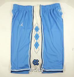 North Carolina Tar Heels UNC Game Issued Light Blue Basketball Shorts Jordan 4