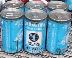 North Carolina Tar Heels UNC Vintage 1982 NCAA Champions (6) packBlue Soda Cans