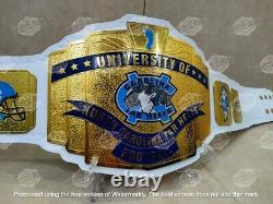 North Carolina Tarheels National Championship Belt Adult Size 2mm Brass