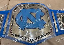 North Carolina Tarheels National Championship Belt Adult Size 4mm Brass