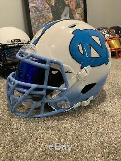 North Carolina UNC Tar Heels Custom Riddell Revolution Speed Football Helmet