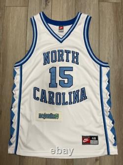 Original Nike Authentic Vince Carter UNC Tar Heels Jersey 48