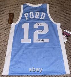 Phil Ford Signed Unc Jersey Autograph Basketball Jsa North Carolina Tar Heels M