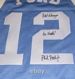 Phil Ford Signed Unc Jersey Autograph Basketball Jsa North Carolina Tar Heels M