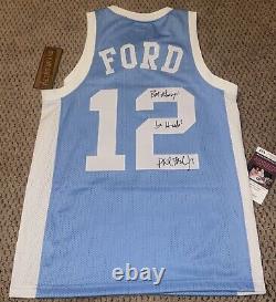 Phil Ford Signed Unc Jersey Autograph Basketball Jsa North Carolina Tar Heels S
