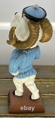 RAMSES North Carolina UNC Tar Heels 1990's Vintage Mascot Bobblehead