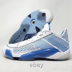RARE DS Air Jordan 38 Low UNC Tar Heels PE Sz 10.5 Player Exclusives Shoes