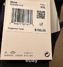 RARE Nike Jordan Brand UNC Tar Heels PE Full-Zip Performance Jacket Size XXL