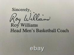 RARE SIGNED Tar Heels North Carolina Basketball Coach ROY WILLIAMS Letter UNC
