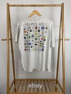 RARE VTG Chapel Hill UNC Night Lights Bars Hillsborough Tar Heels T-Shirt XL
