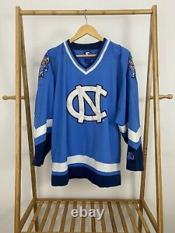 RARE VTG Starter UNC Tar Heels North Carolina Hockey Ramses Jersey Size L